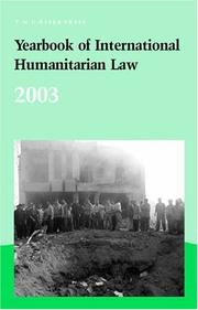 Cover of: Yearbook of International Humanitarian Law - 2003 (Yearbook of International Humanitarian Law)