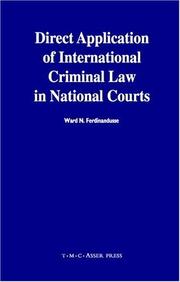 Cover of: Direct Application of International Criminal Law in National Courts by W. N. Ferdinandusse