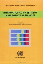 Cover of: International Investment Agreements in Services (Unctad Series on International Investment Policies for Devel)