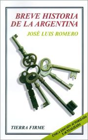 Cover of: Breve historia de la Argentina by Romero, José Luis, José Luis Romero
