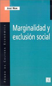 Cover of: Marginalidad y exclusión social