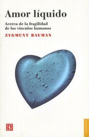 Cover of: Amor Liquido by Zygmunt Bauman