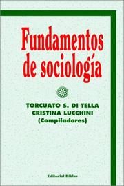 Cover of: Fundamentos de sociología