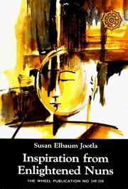Cover of: Inspiration from Enlightened Nuns by Susan Elbaum Jootla