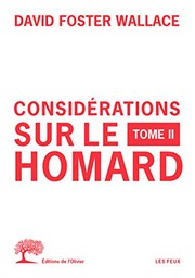 Cover of: Considérations sur le homard - tome 2