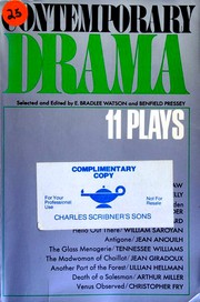 Cover of: Contemporary Drama: Eleven Plays: American - English - European