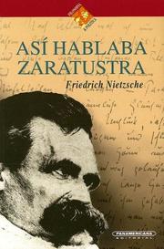 Cover of: Así hablaba Zaratustra by Friedrich Nietzsche