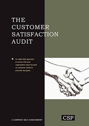 Cover of: The Customer Satisfaction Audit by Abram I Bluestein, Michael Moriarty, Ronald J Sanderson