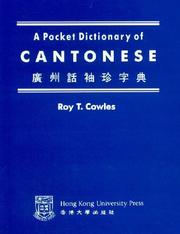 Cover of: A Pocket Dictionary of Cantonese