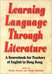Front cover of Learning language through literature by Unknown