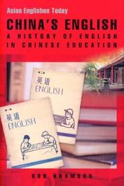 Cover of: China's English: A History of English in Chinese Education (Asian Englishes Today)