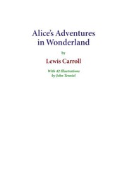 Cover of: Alice's Adventures in Wonderland by 