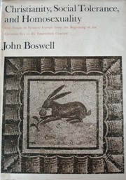 Cover of: Christianity, Social Tolerance, and Homosexuality by John Boswell
