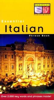 Cover of: Essential Italian Phrase Book (Periplus Phrase Books)