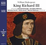 Cover of: King Richard III by William Shakespeare, Kenneth Branagh