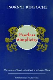 Cover of: Fearless Simplicity by Marcia Binder Schmidt, Kerry Moran, Sogyal Rinpoche
