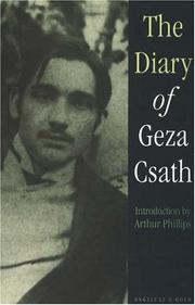 The diary of Geza Csath by Geza Csath, Peter Reich