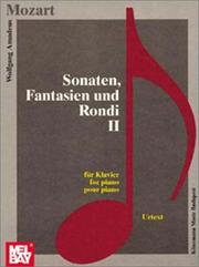 Cover of: Sonatas, Phantasies & Rondi II