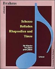 Cover of: Scherzo, Ballades, Rhapsodien und Tanze
