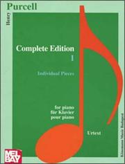 Cover of: Complete Edition I for Piano | Purcell