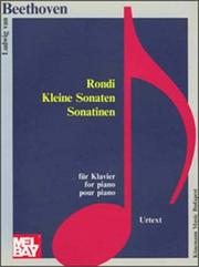 Cover of: Rondi & Sonatinas by Ludwig van Beethoven