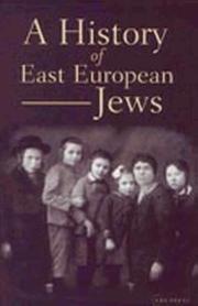 Cover of: A History of East European Jews