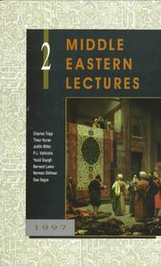 Cover of: Middle Eastern Lectures (Middle Eastern Lectures, No. 2) by Charles Tripp