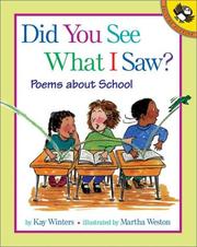 Cover of: Did You See What I Saw? by Kay Winters