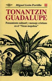 Cover of: Tonantzin Guadalupe by Miguel León Portilla