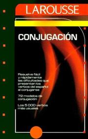 Cover of: Conjugación by Editors of Larousse (Mexico)