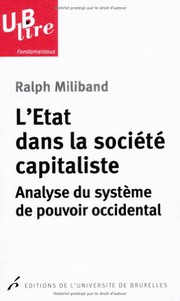 Cover of: L'Etat dans la société capitaliste: Analyse du système de pouvoir occidental