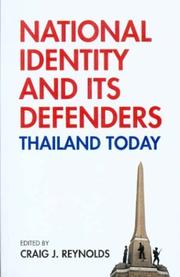 Cover of: National identity and its defenders: Thailand today