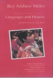 Cover of: Languages and History by Roy Andrew Miller
