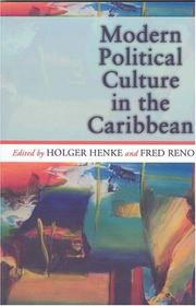Cover of: Modern Political Culture in the Caribbean by 