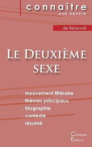Cover of: Fiche de lecture Le Deuxième sexe  de Simone de Beauvoir by Simone de Beauvoir