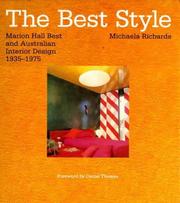 Cover of: Best Style: Marion Hall Best and Australian Interior Design 1935-1975