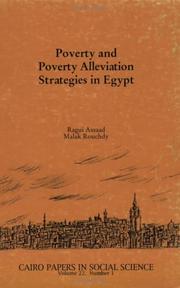 Cover of: Poverty and Poverty Alleviation Strategies in Egypt (Cairo Papers in Social Science) (Cairo Papers in Social Science)