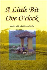 Cover of: A little bit one o'clock by William Ingram, William Ingram