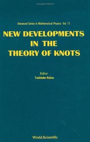 Cover of: New developments in the theory of knots