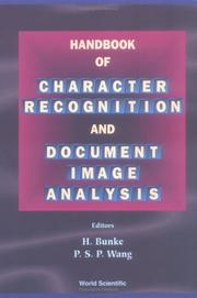 Cover of: Handbook of Character Recognition and Document Image Analysis by 