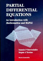 Cover of: Partial Differential Equations: An Introduction With Mathematica and Maple