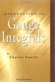 Cover of: Introduction to Gauge Integrals