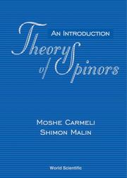 Cover of: Theory of Spinors: An Introduction