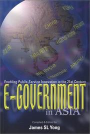 Cover of: E-Government in Asia by James S. L. Yong