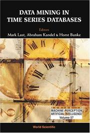 Cover of: Data Mining In Time Series Databases (Series in Machine Perception and Artificial Intelligence) by 