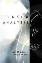 Cover of: Tensor Analysis