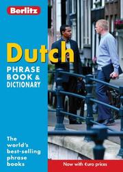 Cover of: Dutch Berlitz Phrase Book and Dictionary (Berlitz Phrase Books)