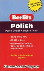 Cover of: Berlitz Polish Dictionary (Berlitz Dictionaries)