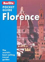 Cover of: Berlitz Pocket Guide Florence (Berlitz Pocket Guides) by Patricia Schultz, Maria Lord