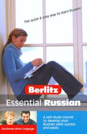 Cover of: Berlitz Essential Russian (Berlitz Essential) by Keith Rawson-Jones, Alla Leonidovna Nazarenko